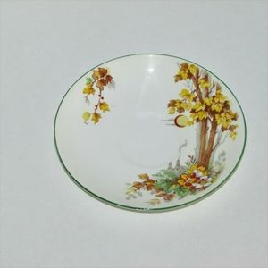 Antique Saucer for Teacup Gladstone China England Tree Moon Vintage Cottagecore